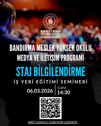 3+1 Staj Uygulaması Kapsamında Bilgilendirme Toplantısı Yapıldı