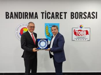 Bandırma MYO Yönetiminden Bandırma Ticaret Borsası’na Hayırlı Olsun Ziyareti