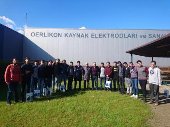 Oerlikon Kaynak Elektrodları ve Sanayi A.Ş. Firmasına Teknik Gezi Düzenlenmiştir.